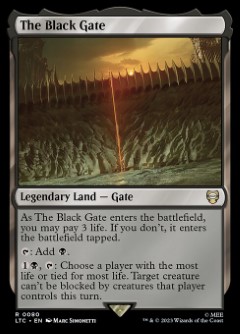 The Black Gate The Lord of the Rings- Tales of Middle-earth Commander decks Topper